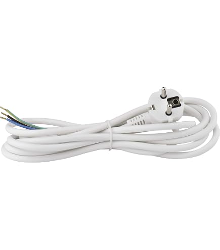 Bachmann Cavo Di Prolunga Schuko, 230VAC, Bianco 5m (5 M, CEE 7/5, CEE - 9