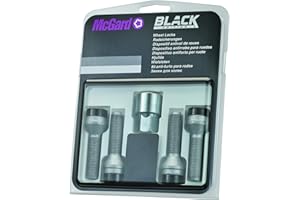 McGard 27208 Sub Tornillos Antirrobo de Ruedas Sub M14x1.5, Color Negro