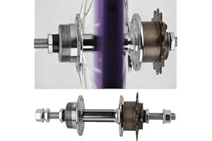 FOLOSAFENAR Moyeu de roue arrière facile à transporter et à utiliser avec l'essieu écrou à l'extrémité à vis 36 trous moyeu à disque arrière, pour vélo universel