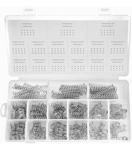 QUARKZMAN 5 Molle A Compressione In Acciaio Inox 304, 40mm X 9mm, Per Meccanica E Fai Da Te