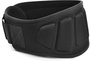 PTJJXA Pas gimnastyczny dla mężczyzn i kobiet, S-XL, regulowany pas do trójboju siłowego, podwójnie wyściełany pas lędźwiowy, podwójne szwy, pas do podnoszenia, podparcie pleców, pas treningowy do siłowni