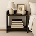 FireBees Wooden Bedside Table 20x16x10 Inch |Wooden Organizer Stand | Nightstand | End Table with Shelves for Bedroom & Living Room | Side Table for Home Decor | Coffee Table