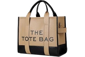 Makukke Tote Bags for Women Handbag Tote Purse with Zipper Leather Shoulder Bag Crossbody Bag for Office, Travel, School,Brown Tote Bag