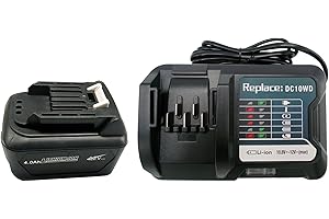 CYDZ-T&L BATTERY 12V 4000mah reemplace la batería BL1041B BL1021B BL1016 para makita HR166D,HR166DZ HR166D,HR166DZ DF333D,DF0333D TM30D,TM30DZ con Cargador DC10WD
