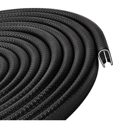 6 Meter EPDM Rubberen Randbescherming - 15 Mm - U-profiel