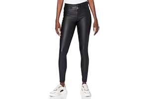 Noisy May Nmcallie HW Skinny Coated Pants Noos Pantalón para Mujer