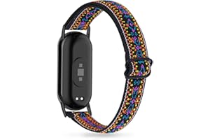 KONEE Pasek kompatybilny z Xiaomi Mi Band 8 / Xiaomi Smart Band 8, elastyczna nylonowa bransoletka zastępcza, kompatybilna z Xiaomi Smart Band 8, niebieski boho
