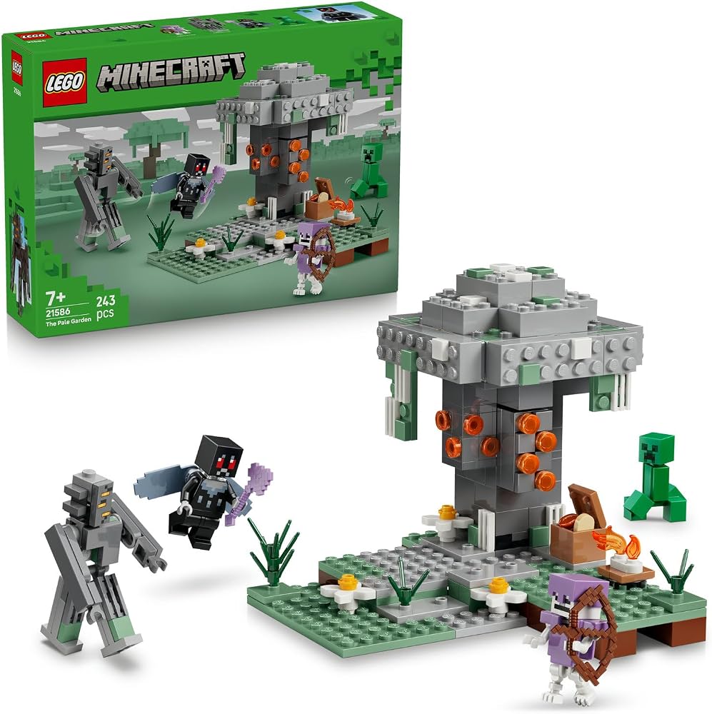 LEGO Minecraft Solgun Bahçe 21586 | 7 Yaş ve Üzeri Çocuklar için Kahraman Kanatlı Mothman İçeren Oyuncak Yapım Seti, Oyunculara Özel Hediye Fikri (243 Parça)