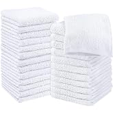Utopia Towels - Washbasin Towels - (30 x 30 cm) (24 Packs, White) | Highly absorbent and soft to the touch ringspun cotton fl