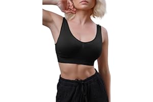 Love My Fashions® Women's Super Comfort Bra Nonpadded Pack of 1 & 3 Seamless Crop Top Bralette Everyday Wear Plus Size Sleep Yoga Stretch Sports Bras