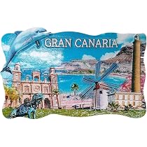 Calamita Da Frigorifero – Porto Di Spagna, Trinidad E Tobago, Souvenir Artigianale In Acrilico!