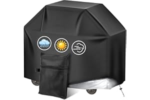 SVIPDDD Housse Barbecue Exterieur,Housse Barbecue en Tissu Oxford 210D, Résistante aux UV et aux déchirures,Ajustement Universel pour Grils à gaz,Dimensions 145x61x117cm-durable et imperméable,Noir