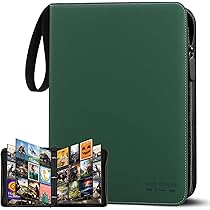 JOYUE Verzamelkaartenalbum, verzamelalbum, kaarten, groot, kaartencollectie album met 30 pagina's, 540 vakken, verzamelmap, kaarten, grijs, verzamelboek, waterdicht PU verzamelboek, kaarten