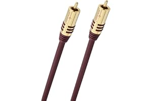 Oehlbach NF Sub, kabel cinch do subwoofera - kabel audio - okrągły - OFC - 5 m - bordowy