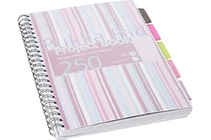 Pukka Pad Bloc Notes A4, 250 pagine, Colori assortiti