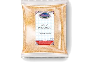 VALSAPORI Aglio Granulato Essiccato al Sole in Busta da 100 gr | Gluten Free Vegan | Aglio Crudo in Polvere Granulare - Spezia Aromatica Naturale Qualità Premium - Aroma Intenso (Aglio in Polvere)