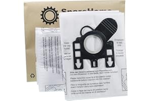 SpareHome® 10 Bolsas de alto rendimiento reemplazo para aspirador Miele tipo FJM/GN