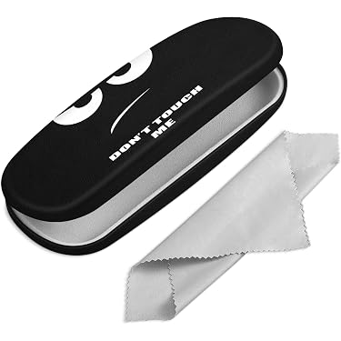 2 Custodie Morbide In PU Per Occhiali Da Sole Con Panno Pulizia – Design Animali (Giraffa, Leone) – 17,8x9,4 Cm - 6