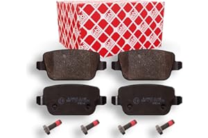 febi bilstein 16642 pastiglie freno con viti (posteriore) - set di 4 pastiglie disco