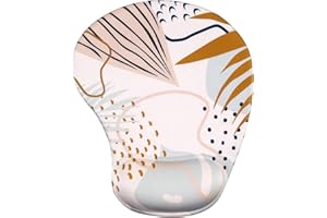 HAOCOO Mouse Mat Wrist Rest Wrist Support Mouse Pad Non-Slip Rubber Base Pain Relief for Laptop Computer Home Office Working Gaming