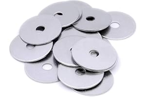 SINGULARITY SUPPLIES M6 (6mm x 35mm) Flat Repair Washer (Large OD) - Stainless Steel (A2) (Pack of 20)