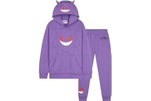 POKÉMON Pokemon Tracksuit Boys, Hoodie & Joggers 2 Pcs Outfit Set, Loungewear Sports Activewear Teen Clothing, Anime Gifts for Boys