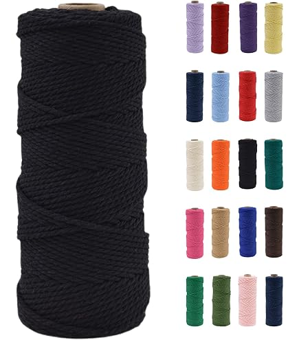 POPOYU Cordoncino Macramè In Cotone Naturale – 2 Mm X 100 M – Colore Bianco Sporco – Per Fai Da Te, Decorazioni E Confezioni Regalo