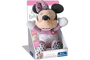 Clementoni - Baby Minnie Duerme contigo - Peluche bebé Interactivo para Dormir a Partir de 6 Meses (17395)