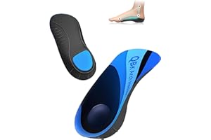 Semelle Talon Douleur, QBK Talonnettes Orthopédiques Talon, Soulagement des Douleurs Pied, Épine Calcanéenne, Pronation, Confortables Unisexe Utilisation Quotidienne M