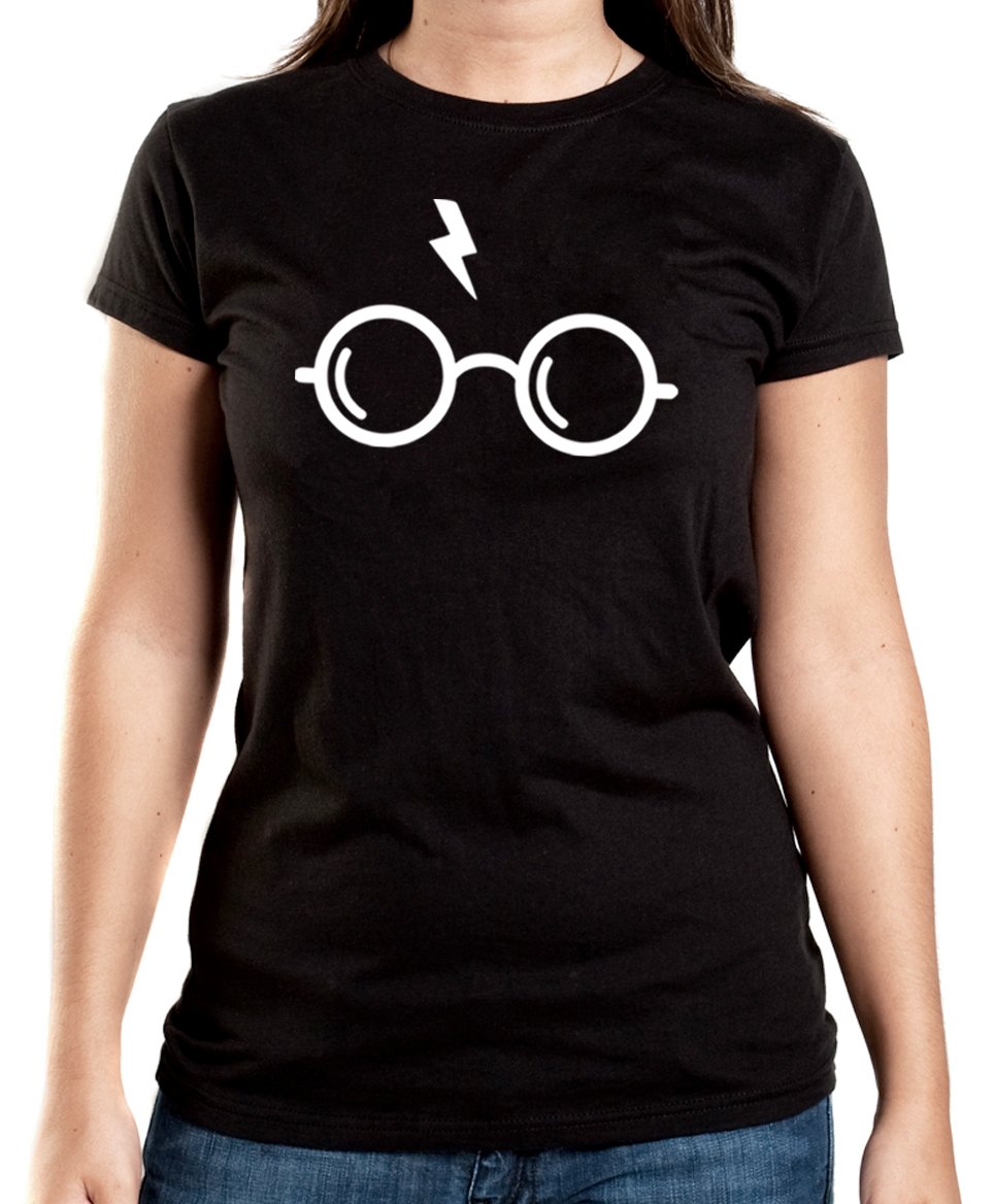 Certified-Freak-Harry-Glasses-T-Shirt-Girls-Black-M
