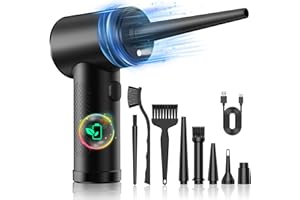 VANBAR Electric Compressed Air Duster Cleaner for PC - Rechargeable Cordless Blower 91000RPM Laptop, Keyboard, Electronics, Home Cleaning, Alternative to Canned Duster, (AR100)