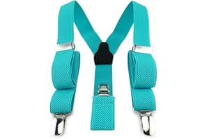TigerTie Bretelle per bambini a forma di Y con 3 clip extra forti, lavorazione di alta qualità, larghezza 25 mm