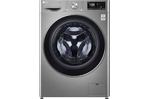 LG 10 Kg Washer & 7 Kg Dryer Front Load AI DD Steam+ Bigger 1400 RPM Color Silver Model - F4V5RGP2T (International Version).