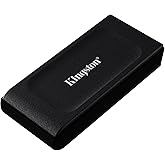 Kingston XS1000 1TB USB 3.2 Gen 2 Type-C 1000/1050MB/s Portable Memory Black with USB-A Adapter - SXS1000/1000G