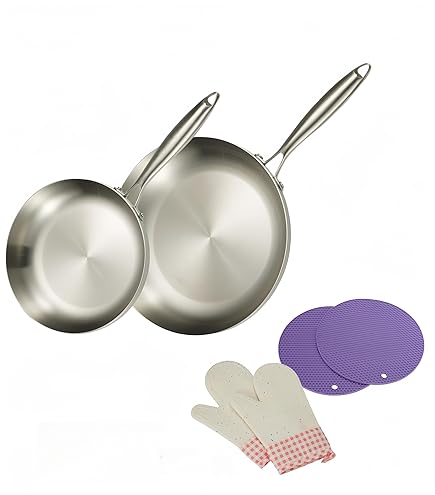 Set 3 Padelle Antiaderenti Metro Professional - Acciaio Inox 24/28/32 Cm, Per Induzione E Forno (240°C) - Foto 5