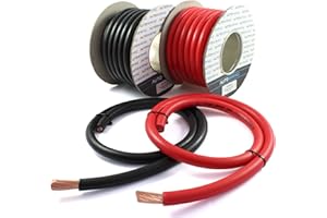 Autowiring Automotive Hi-Flex 485 Amp 70mm² 2/0 AWG Battery/Starter/Inverter/Welding PVC Cable Wire (Red, 1 Metre)