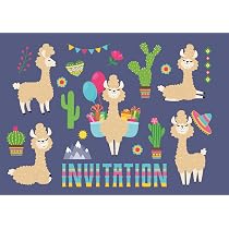 Cartes D'invitation Anniversaire Enfant – 10 Cartes Hiboux, Texte En Français, Format A6