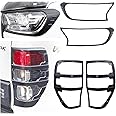 JHCHAN Headlight Rear Light Cover for Ford Ranger Wildtrak T7 T8 2015-2020 PX MK2 MK3 XL XLT (2015-2020 Headlight and Rear Light Cover)