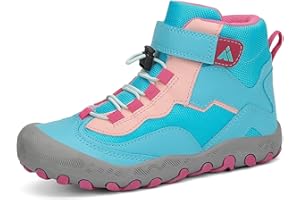 Mishansha Kinder Wanderschuhe Trekkingschuhe Mädchen Leicht rutschfest Outdoorschuhe Turnschuhe Gr.24-38