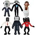 Nobior Skibidi Toilet Toy Plush,Cameraman Plush,Speakerman Plush.Fun And Whimsical Trio: Cameraman Plush, Skibidi Toilet Toy Plush, And Speakerman Plush Set For Kids And Collectors