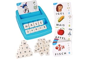 Joozmui Geschenk Mädchen 3 4 5 6 7 8 Jahre, Buchstaben Lernen Spielzeug ab 3-8 Jahre Junge Spiele ab 3-8 Jahre Geschenk Junge 3-8 Jahre kinderspielzeug ab 3-6 jahre Geburtstagsgeschenk