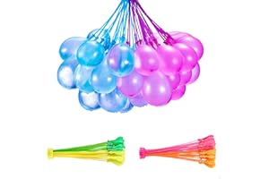 COLORBABY 47134, Globos de agua Bunch O Balloons con hinchador y llenado rápido x 100, Llena y cierra en 60 segundos, Hincha globos de agua, juego de agua para niños, globos de agua llenado rápido