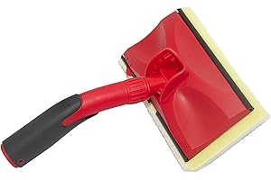 WinHux Paint Pad with Threaded Handle for Painting & Decorating fits Extension/Telescopic Poles, Paint Pads for Walls and Ceilings, Paint Edger for Cutting in, Paint Pads for Decorating