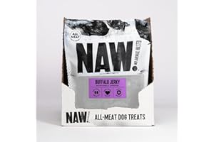 NAW | Buffalo Jerky | 750g Pack | 5 Packs of 150g | Premium Dog Treats | Helps Support Healthy Dental Hygiene | 100% Buffalo | A Leaner Source Of Protein