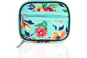 Serfeymi Pill Box Organiser Tablet Organiser Travel Medication Organizer with Zipper Pill Case for Purse, Weekly Pill Box 7 Day Pill Dispenser for Holding Medicine, Vitamins, Supplements - Green 01