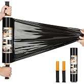 Origuuds Packaging Film, 20 Micron Industrial Resistance Stretch With Handles Plastic Rolls Packaging Film for Industrial Pac
