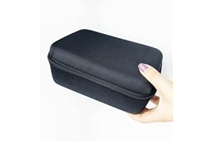 RAPECOTT Kieszeń na dysk twardy, torba na dysk twardy, wodoszczelna, z tworzywa EVA, uniwersalna torba na kabel, torba elektroniczna, czarna