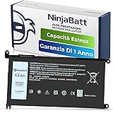 NinjaBatt batteria Compatible with Dell WDX0R P69G Inspiron 13 15 5000 7000 5567 7579 5578 5570 5568 7569 5579 5565 7573 13 7
