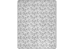 Zunishaone Couverture pour Animaux de Compagnie - Couverture Douce imprimée Pattes | Plaid Chien, Chat, Chiot, Tapis Douillet, Lavable, Chaud, Parfait pour lit, Panier, Voiture, Sofa, Maison