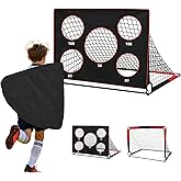 Bnlei 2 in 1 Children's Garden Soccer Goal, Foldable, Small Garden Soccer Goal, Wall Soccer Goal, Children's Soccer Goal, wit